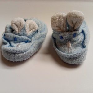 Blue Bunny Rabbit Baby Infant Booties Slippers One Size Fits Most